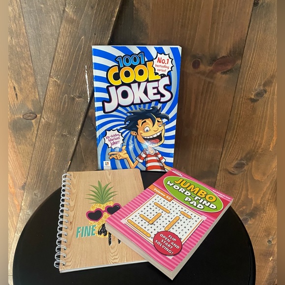 Other - Kids Cool Jokes Book, Pineapple Note Pad, Jumbo Word Find Puzzle